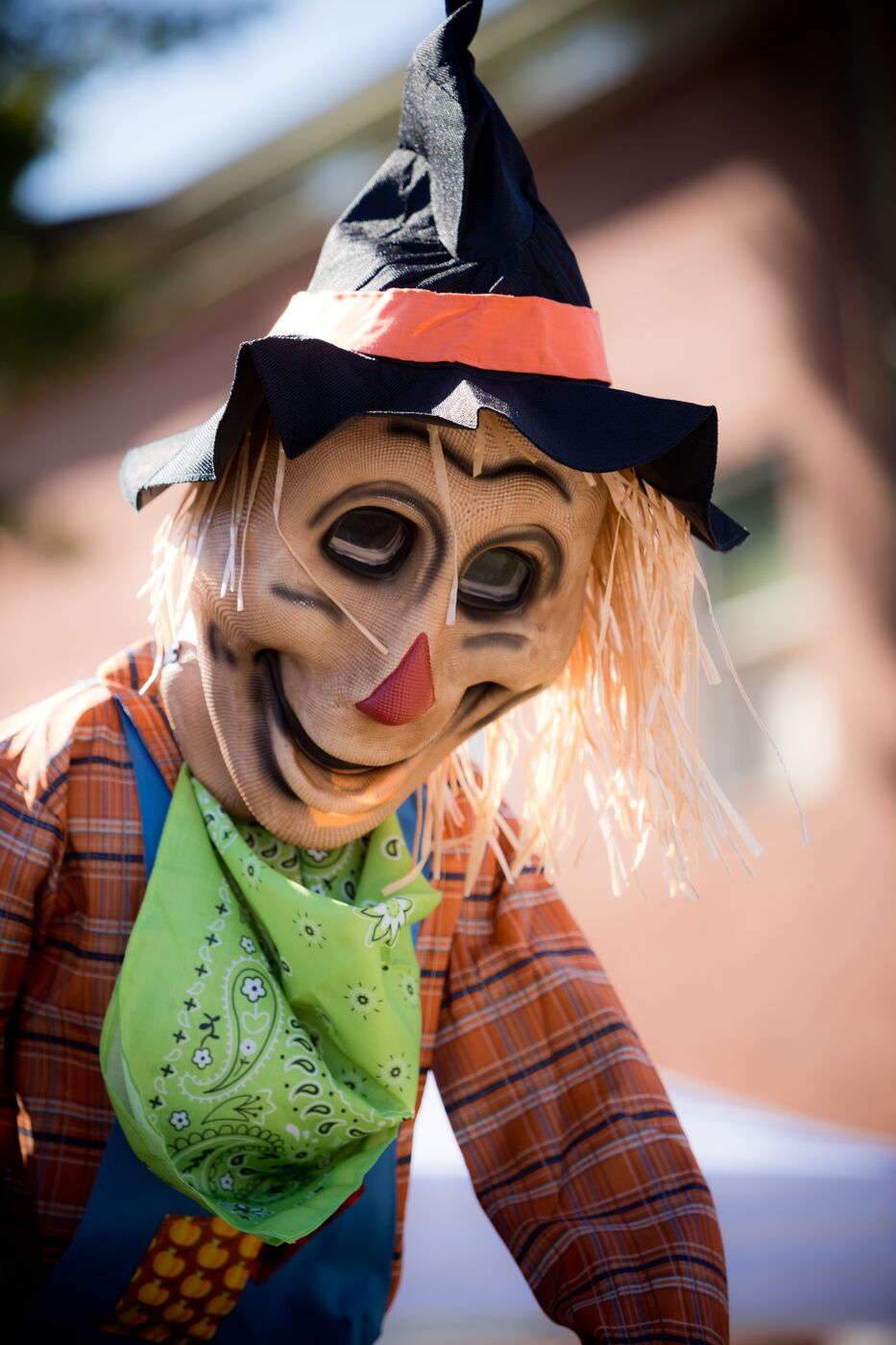 Scarecrow decoration at Spooky on the Square